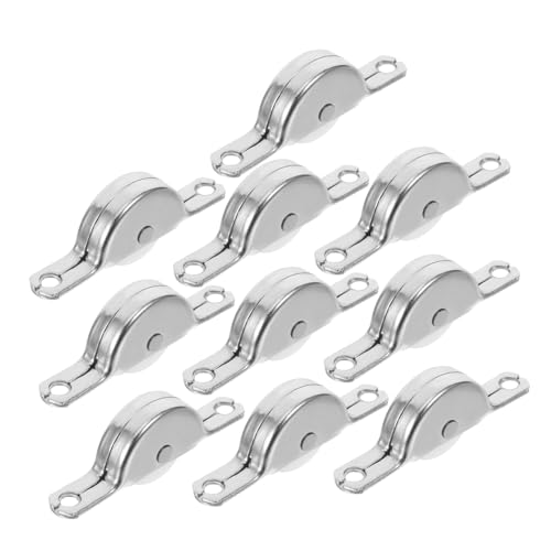 jojofuny 10 Stück Teiliges Langlebige Schiebetürrollen aus Kunststoff für Kleiderschränke und Fenster Geräuscharm Laufende Laufräder mit Stabilem Design Einfache Montage Geeignet für Holz von jojofuny