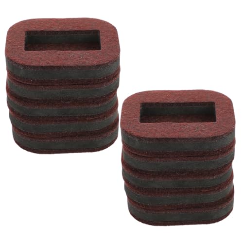 jojofuny 10 Stück Teiliges Möbelgleiter aus Filz rutschfeste Stuhlrollen feststeller Parkettschutz für Kleine Möbel Stabile Möbeluntersetzer für Stühle Sofas Betten und Bürostühle von jojofuny