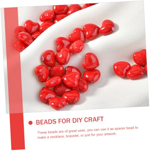 jojofuny 10 Stück Teiliges Rote Herz Perlen aus Leichtem Kunststoff DIY Schmuck Spacer Perlen mit Großem Langlebig und Sicher für Armbänder Halsketten und Kreative Bastelprojekte jojofuny 10 Stück Teiliges Rote Herz Perlen aus Leichtem Kunststoff DIY Schmuck Spacer Perlen mit Großem Langlebig und Sicher für Armbänder Halsketten und Kreative Bastelprojekte von jojofuny