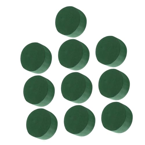 jojofuny 10 Stück Teiliges Runde Steckmasse für Blumenarrangements Trockene und Frische Blumenhalter aus Absorbierendem Floristenschwamm Vielseitig Einsetzbar für Blumenladen und Zuhause von jojofuny