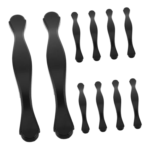 jojofuny 10 Stück Teiliges Schwarzer Küchenschrankgriffe Moderne Schubladengriffe Langlebigem Material Einfache Montage Elegantes Design für Kommoden und Küchenschränke jojofuny 10 Stück Teiliges Schwarzer Küchenschrankgriffe Moderne Schubladengriffe Langlebigem Material Einfache Montage Elegantes Design für Kommoden und Küchenschränke von jojofuny