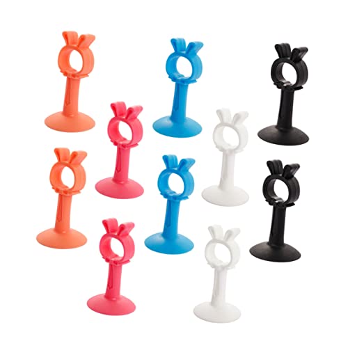 jojofuny 10 Stück Teiliges Silikon Türstopper Rutschfeste Türfänger für Wände Türschutz und Sicherheitslösungen für Haustiere mit Süßem Hasen Design für Zuhause von jojofuny
