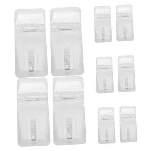 jojofuny 10 Stück Teiliges Transparentes Acrylverschluss Langlebiger Mini Schließhaken für Schmuckbox Haustiertür und Kindersicherung Vielseitiger Einfacher Verschluss für Boxen und Kleine von jojofuny