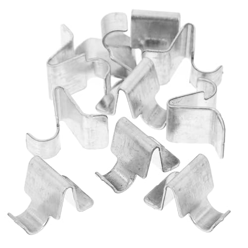 jojofuny 10 Stück Verstellbare Regalklammern Robuste Metallhalterungen für Schränke und Bücherregale Einfache Installation Stabiler Fuß Kratzfeste Oberfläche von jojofuny