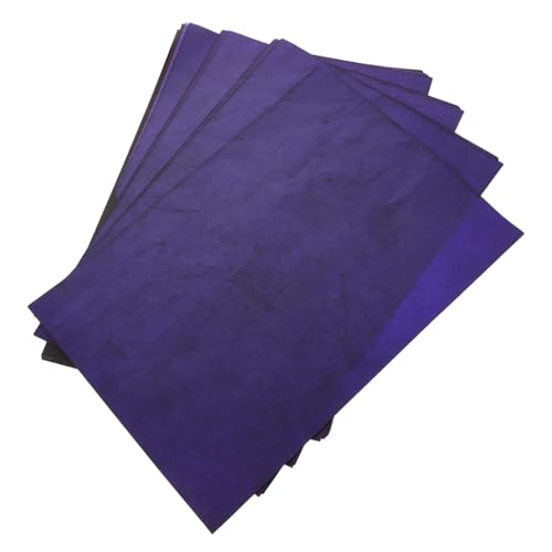 jojofuny 100 Blatt Kohlepapier Blau Einseitig Carbon Transferpapier für Zeichnen und Büro Transparentpapier für Klare Dunkle Linien zum Musterübertragen und Basteln von jojofuny