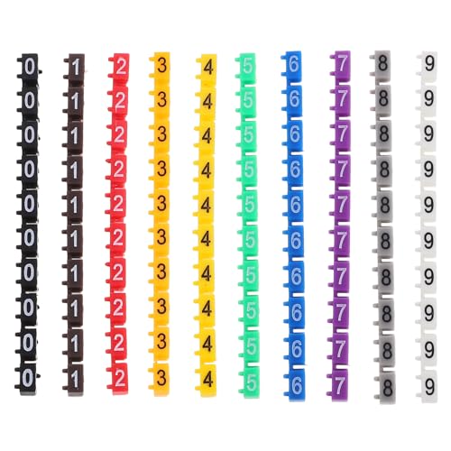 jojofuny Kabeletiketten Zum Beschriften 100 Stück Clip-on-Schnur-drahtmarkierung Drahtnummernetiketten Kabelbinder Codierte Clip-on-kunststoffkabel Zur Markierung Kabelmarkierung jojofuny Kabeletiketten Zum Beschriften 100 Stück Clip-on-Schnur-drahtmarkierung Drahtnummernetiketten Kabelbinder Codierte Clip-on-kunststoffkabel Zur Markierung Kabelmarkierung von jojofuny