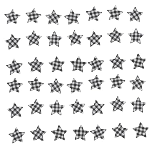 jojofuny 100 Stück Fünfzackiger Stern Ornament DIY Handwerksmaterial Karostoff für Weihnachten Hochzeiten Geburtstagsfeiern und Kreative Projekte jojofuny 100 Stück Fünfzackiger Stern Ornament DIY Handwerksmaterial Karostoff für Weihnachten Hochzeiten Geburtstagsfeiern und Kreative Projekte von jojofuny