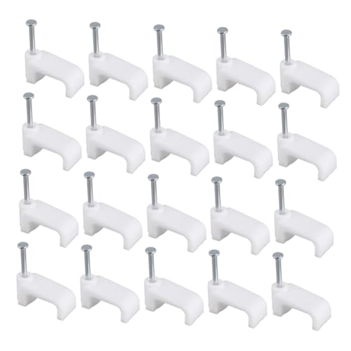 jojofuny 100 Stück Kunststoff Kabelklemmen Schraubbar Kabelclip Kabelhalter für Stromkabel Telefonleitung Kabelmanagement Organizer für Büro und Zuhause jojofuny 100 Stück Kunststoff Kabelklemmen Schraubbar Kabelclip Kabelhalter für Stromkabel Telefonleitung Kabelmanagement Organizer für Büro und Zuhause von jojofuny