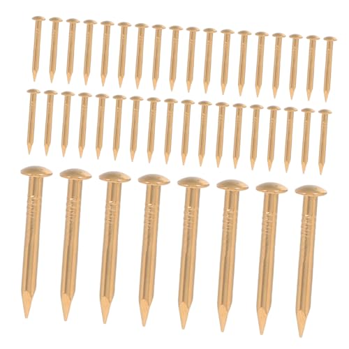jojofuny 100 Stück Messing Rundkopf Nägel für Möbel Ziernägel DIY Holzboxen Dekorative Nägel für Polstermöbel und Scharniere Langlebig und Einfach zu Befestigen jojofuny 100 Stück Messing Rundkopf Nägel für Möbel Ziernägel DIY Holzboxen Dekorative Nägel für Polstermöbel und Scharniere Langlebig und Einfach zu Befestigen von jojofuny