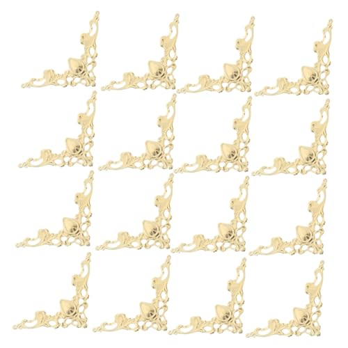 jojofuny 100 Stück Metall Buchschutzecken Vintage Fotoecken Dreieck Verzierte Eckenschutz für Alben Notizbücher Schmuckkästen Goldfarben jojofuny 100 Stück Metall Buchschutzecken Vintage Fotoecken Dreieck Verzierte Eckenschutz für Alben Notizbücher Schmuckkästen Goldfarben von jojofuny