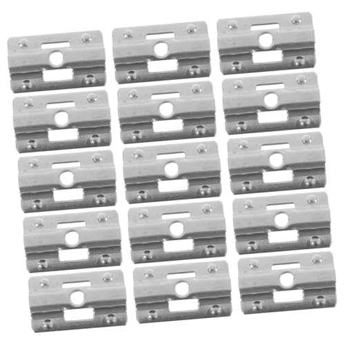 jojofuny 100 Stück Teiliges U förmiges Edelstahl klemmverbinder Spalt Wood plastic bodenbelag Robuste Konstruktion Vielseitig Einsetzbar Einfache Installation Langlebige Befestigung von jojofuny