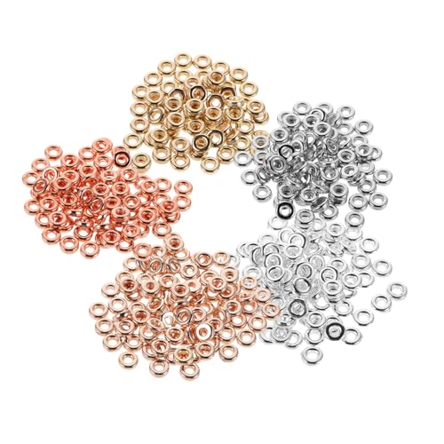 jojofuny 1000 Stück Flache Runde Spacer Perlen aus Langlebigem Ccb Material Leichte Schmuckperlen für Armbänder Halsketten und Ohrringe Einfach zu Fädeln Vielseitig für DIY jojofuny 1000 Stück Flache Runde Spacer Perlen aus Langlebigem Ccb Material Leichte Schmuckperlen für Armbänder Halsketten und Ohrringe Einfach zu Fädeln Vielseitig für DIY von jojofuny