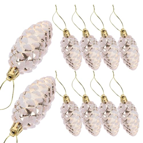 jojofuny 10st Weihnachtsbaum Hängende Ornamente Weihnachtskugeln Aus Tannenzapfen Christbaumschmuck Pinesol Tannenzapfen-weihnachtskugeln Frosted Pine Cones Plastik Winter Christbaumkugel jojofuny 10st Weihnachtsbaum Hängende Ornamente Weihnachtskugeln Aus Tannenzapfen Christbaumschmuck Pinesol Tannenzapfen-weihnachtskugeln Frosted Pine Cones Plastik Winter Christbaumkugel von jojofuny