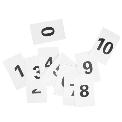 jojofuny 11 Stück Teiliges Kunststoff Zahlenkarten Set Langlebige Rechteckige Platzkarten mit Abgerundeten Ecken Vielseitig für Hochzeiten Restaurant tischnummerierung von jojofuny