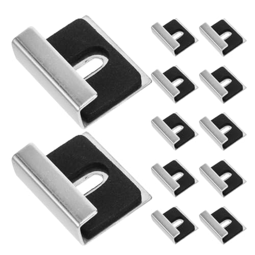jojofuny 12 Stück Glasspiegel Halter Clips Robustes Spiegel Montage Clip Set Für Badezimmer Und Schminktisch Stabile Unterstützung Einfache Installation Verhindert Das Verrutschen von jojofuny