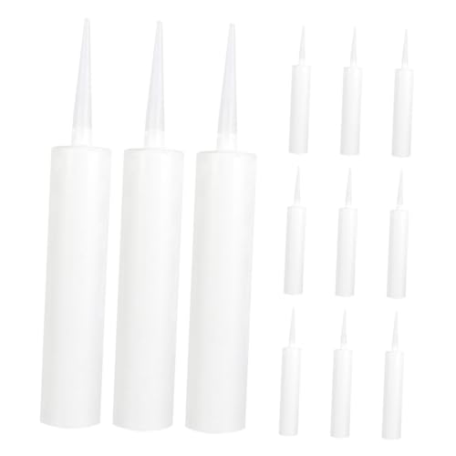 jojofuny 12 Stück Leere Wiederverwendbare mit Abschneidbarer Spitze Mehrzweck Dichtstoff Tuben für Fugenabdichtung Rissreparatur und Fliesenfüllung im Innenbereich von jojofuny