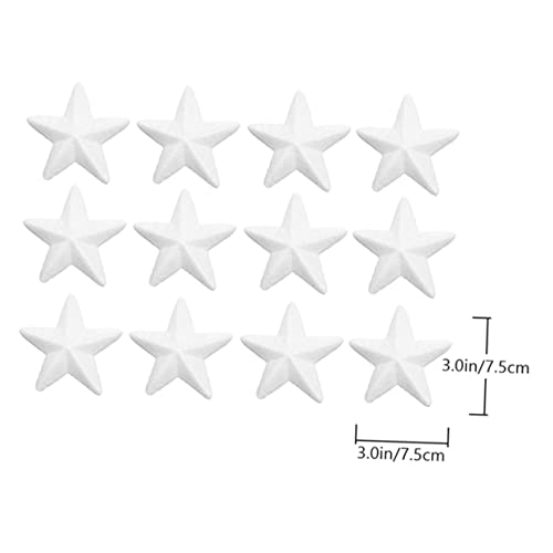 jojofuny 12 Stück Teiliges DIY Bastelset mit Fünf und Fettsternen Unvollendete Sterne für Weihnachtsbaumdekoration Bemalbare Handwerkssterne für Erwachsene von jojofuny