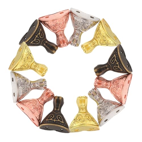 jojofuny 16 Stück Teiliges Metallfüße Möbel Retro Vintage Design Stabile Schrankfüße Dekorative Kommodenbeine Für Schmuckkästen Und Holztruhen jojofuny 16 Stück Teiliges Metallfüße Möbel Retro Vintage Design Stabile Schrankfüße Dekorative Kommodenbeine Für Schmuckkästen Und Holztruhen von jojofuny