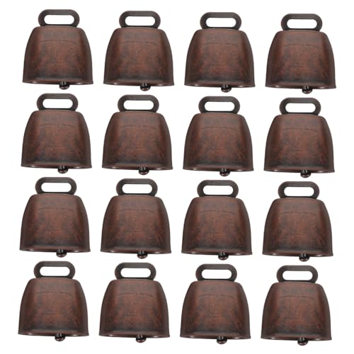 jojofuny 16 Stück Teiliges Vintage Kuhglocken Dunkelrot Laute Leichte Metallglocken für Haustiere Bauernhof und Dekoration Anti Lost Tierglocken Einfache Befestigung Vielseitig Einsetzbar jojofuny 16 Stück Teiliges Vintage Kuhglocken Dunkelrot Laute Leichte Metallglocken für Haustiere Bauernhof und Dekoration Anti Lost Tierglocken Einfache Befestigung Vielseitig Einsetzbar von jojofuny