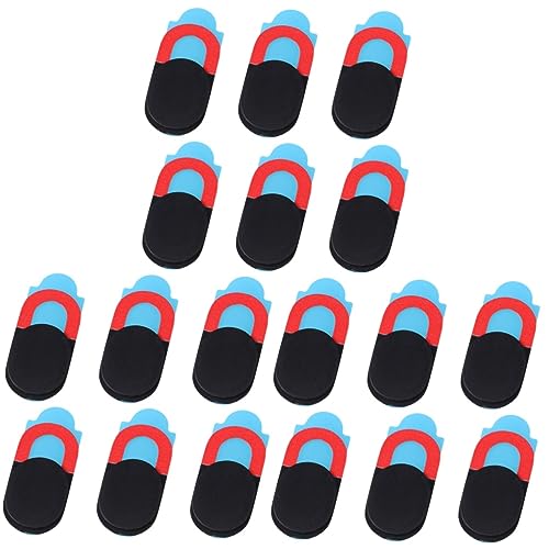 jojofuny 3 Sets Webkamera-Abdeckung Slider Oval Aufkleber Schwarz Sichtschutz Für Laptop Tablet Telefon Privatsphäre 6 Stück * 3 von jojofuny