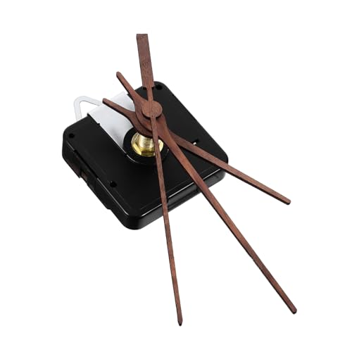 jojofuny 1Satz Geräuschloser Quarzuhrmechanismus mit Langen Elegante Walnussholz Zeiger für DIY Uhren für Wohnzimmer und Büro Präzise Zeitmessung und Einfache Montage von jojofuny