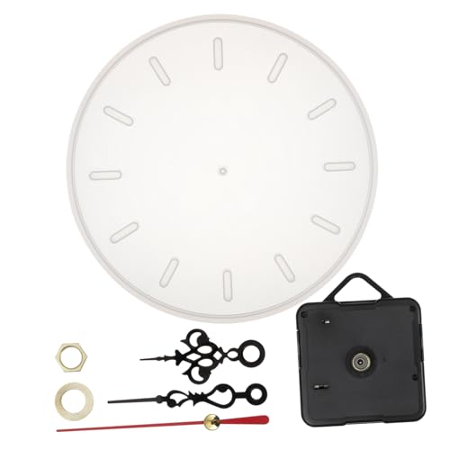 jojofuny 1Satz Wanduhr Silikonform für DIY Uhr Runde Silikonformen mit Zeigern für Kreative Wanddekoration Einfach zu Verwenden und Sicher für Epoxidharz Projekte von jojofuny