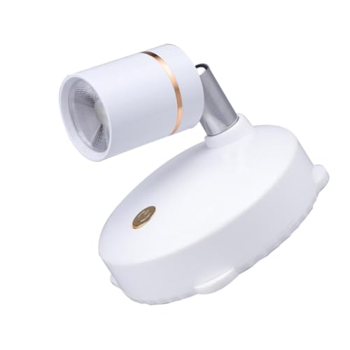 jojofuny 1Stk Scheinwerfer aufladbare Batterien LED- Mehrzwecklicht Mini- Ferngesteuerter LED-Strahler USB-LED-Strahler Miniatur schmücken Innere Ladelicht Ausrüstung Abs Weiß von jojofuny
