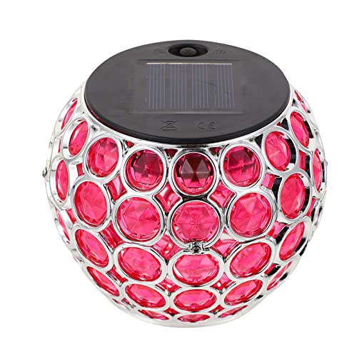 jojofuny 1Stk Solar-Ornament-Licht geführte Solarlaterne Pavillon Solarlaterne im Freien led licht fernbedienung led ligts Außenlampendekor Solarlampendekor Eingebaute Batterie rot von jojofuny