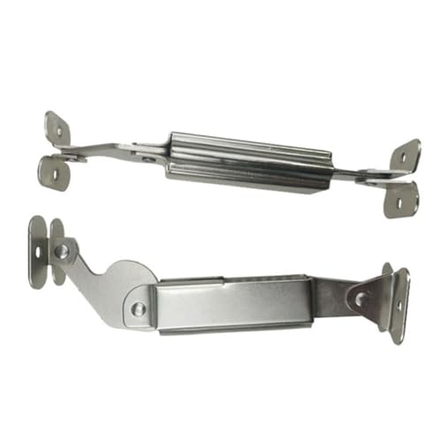 jojofuny 2 STÜCK Teiliges Scharnier für Schrankdeckel Dicke Geräuscharme Klappstütze mit Federmechanismus Robuste Langlebige Beschläge Einfache Montage Geeignet für Möbel und DIY Projekte von jojofuny