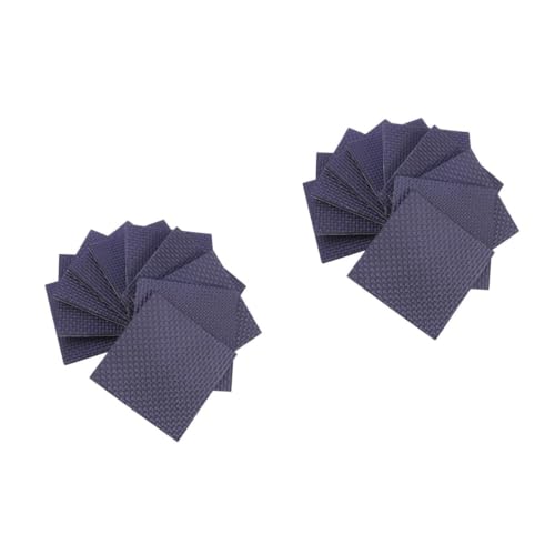 jojofuny 2 Sätze Eva Tisch- Und Stuhlbodenmatte rutschfeste Möbelgreifer Klare Stühle Fußmatte Erdungsmatte Mats Tisch Selbstklebende Pads Tisch-Anti-rutsch-Aufkleber Black 20 Stück * 2 von jojofuny