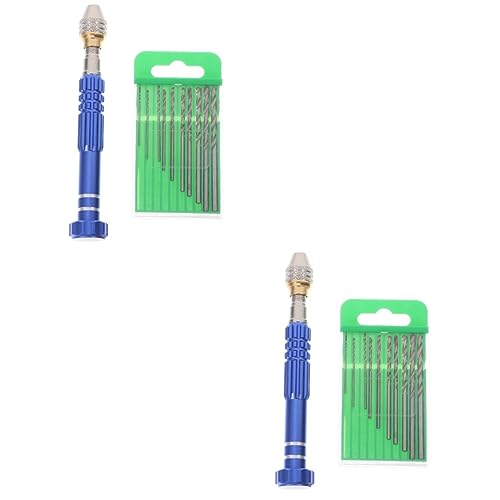 jojofuny 2 Sätze Handbohrer Set mit Bohrern Bohrer und Pin Vice Präzises Werkzeug für Uhrmacher und DIY Projekte Hohe Härte und Verschleißfestigkeit mit Design für Sicheren Halt jojofuny 2 Sätze Handbohrer Set mit Bohrern Bohrer und Pin Vice Präzises Werkzeug für Uhrmacher und DIY Projekte Hohe Härte und Verschleißfestigkeit mit Design für Sicheren Halt von jojofuny