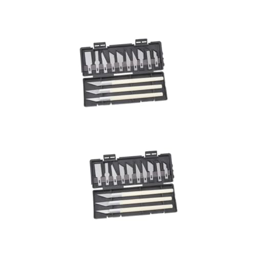 jojofuny 2 Sätze Schnitz Messer Set Präzisionsmesser Craft Hobby Gebrauchsmesser Schnitzmesser Hobby-gebrauchsmesser Schneidmesser Hobbymesser Für Präzisionshandwerk Edelstahl Und Abs von jojofuny