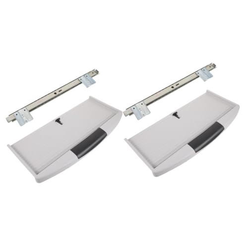 jojofuny 2 Sätze Schublade unter Schreibtisch Tablett Tastaturablage für unter dem Schreibtisch schreintischorganizer schieblehre Tastaturablage unter dem Schreibtisch Tastaturhalter Abs von jojofuny