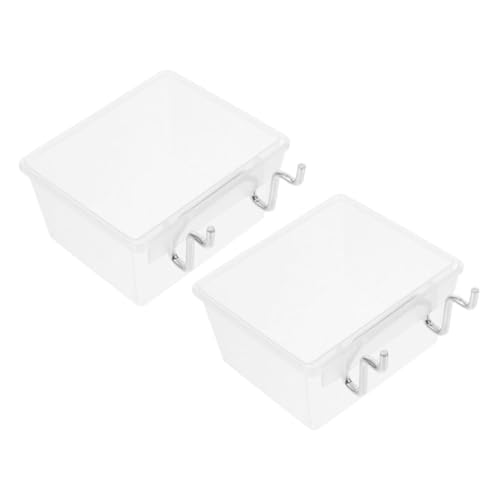 jojofuny 2 Sätze Teile Box Garage Planke Speicher des Peg -Board -Tools Anbindung Pegboard-Tool-Organizer Mülleimer Steckbrettkörbe Pegboard-behälter Werkzeug Halterung Aus Eisen von jojofuny
