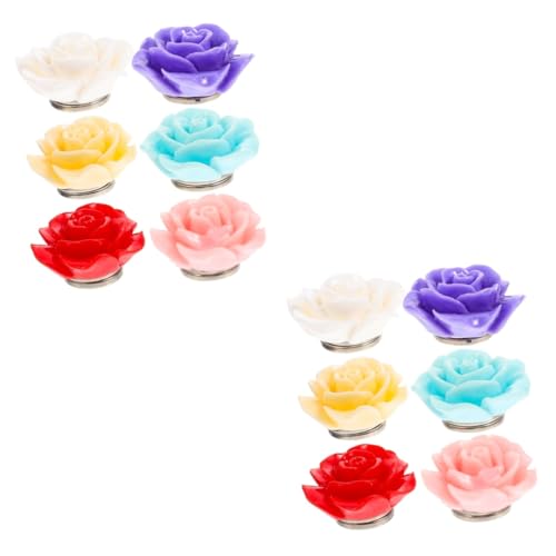 jojofuny 2 Sätze Teiliges Diamant Malerei Magnet Abdeckung Halterungen Rosenblüten Design Leicht Und Tragbar DIY Zubehör Für Kreuzstich Und Diamantkunst 6 Stück * 2 von jojofuny