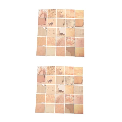 jojofuny 2 Sätze Vintage Scrapbook Papier Boxen Mit Retro DIY Journaling Materialien Für Bastelprojekte Für Karten Verpackungen Und Mehr 2boxen*2 von jojofuny