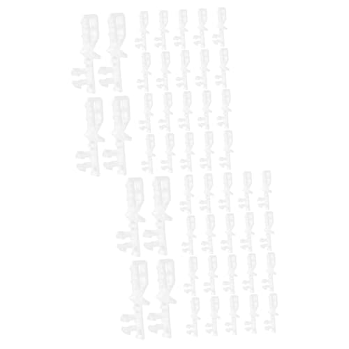 jojofuny 2 Sätze Volant Panel Clips Staubschutzvorhänge Klare Jalousien Clips Halterungen Ersatz Vorhanghalter Versteckte Exakte Beschläge Fenstervolant Querbehang Wand Outdoor Stück * 2 von jojofuny