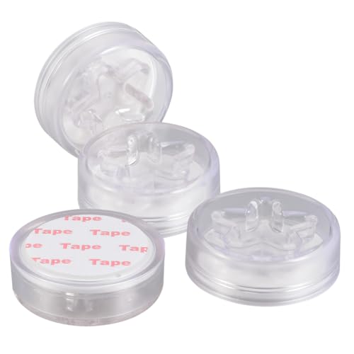 jojofuny 2 Satz Transparent Türstopper Set Selbstklebende Wandpuffer Türknauf Antikollisionsschutz Geräuschdämpfer für Türen und Möbel pro Beutel Beutel von jojofuny