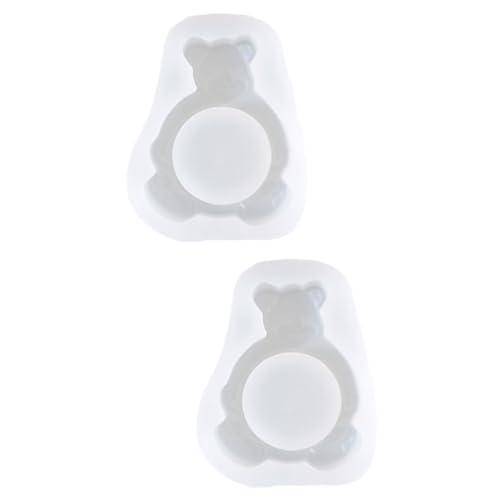 jojofuny 2 Stck. Kerze-Tablett-Form geformt Form für Kerzenhalter Etiketten Schimmel formen bastelzeug handwerkskunst silikonform Harzform selber machen Kerze-Stick-Form Kieselgel von jojofuny
