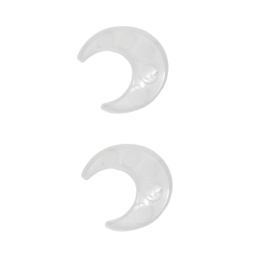 jojofuny 2 Stck. Silikonform Halbmond Tablett Kristall-epoxy-Form Untersetzerform Selber Machen Mondförmige Mattenform Mondform Mond-untersetzer-Form Kieselgel Weiß von jojofuny