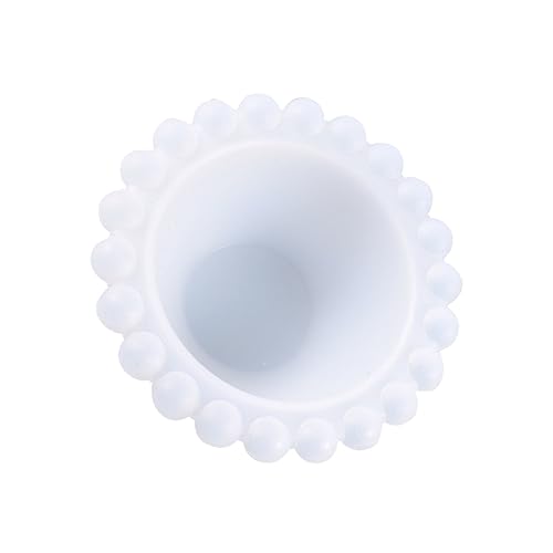 jojofuny 2 Stck. Spitzenschale Form Backen Herstellung Kochen Fondant Tablett brilliance glossing handwerkzeug Silikonform für Heimwerker einfache Form manuelle Form Kieselgel Weiß von jojofuny
