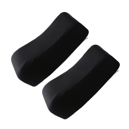 jojofuny 2 Stück Armlehnenpolster mit Hochdichtem Memory Schaum Elastische Abnehmbare Schutzhüllen für Bürostuhl und Gaming Chair Ergonomische Armstütze zur Schmerzlinderung Passend von jojofuny