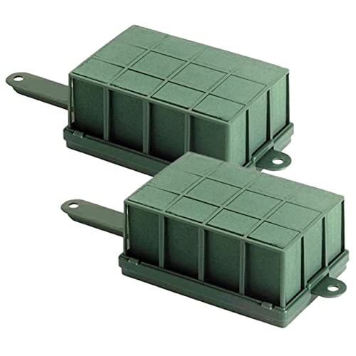 jojofuny 2 Stück Blumensteckschaum Käfig Floral Arranging Foam für Frische Blumenarrangements Leicht und Kompakt für DIY Dekorationen Hochzeit und Zuhause von jojofuny