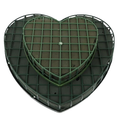 jojofuny 2 Stück DIY Blumensteckmasse Herzform Blumendekorationsmaterial für Hochzeiten und Blumengeschäfte für Blumenarrangements und Bastelprojekte von jojofuny