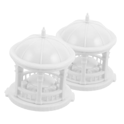 jojofuny 2 Stück DIY Europäischer Runder Pavillon Langlebigem Kunststoff Detailreiche Miniatur für Puppenhaus Zen Garten Mikro Landschaft Bonsai Dekoration jojofuny 2 Stück DIY Europäischer Runder Pavillon Langlebigem Kunststoff Detailreiche Miniatur für Puppenhaus Zen Garten Mikro Landschaft Bonsai Dekoration von jojofuny