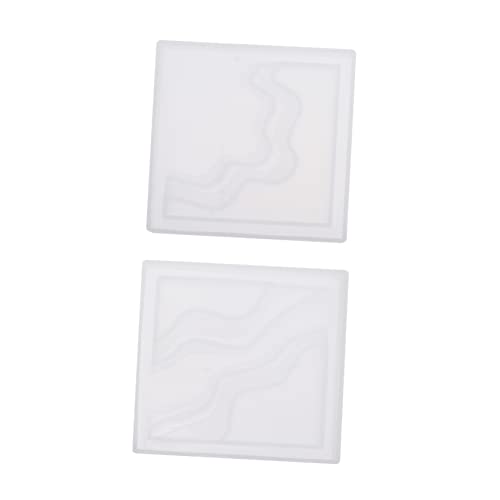 jojofuny 2 Stück Design Coaster Gießform Diy Epoxidharz Form für Untersetzer für Heimdekoration und Handwerksprojekte jojofuny 2 Stück Design Coaster Gießform Diy Epoxidharz Form für Untersetzer für Heimdekoration und Handwerksprojekte von jojofuny