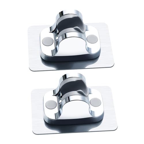 jojofuny 2 Stück Duschkopfhalterung Verstellbar ohne Bohren Halterung für Badezimmer Selbstklebend Einfache Montage Starke Tragkraft Geeignet für Verschiedene Duschköpfe von jojofuny