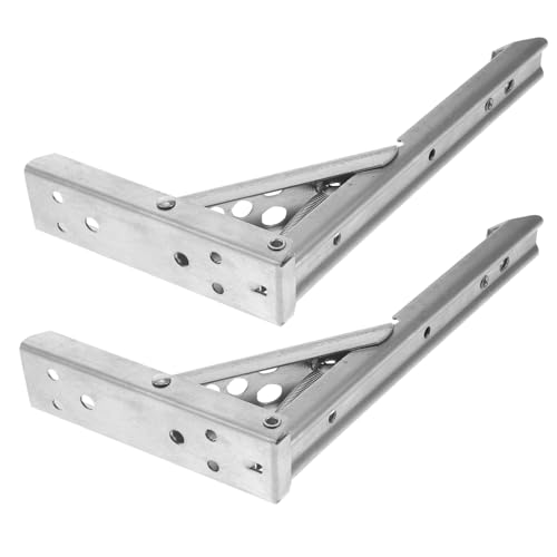 jojofuny 2 Stück Edelstahl Winkel Regalhalter Schwerlast Wandhalterung Rostfrei Korrosionsbeständig Stabile Winkelklammern für Küchenregal Garage DIY Regalträger jojofuny 2 Stück Edelstahl Winkel Regalhalter Schwerlast Wandhalterung Rostfrei Korrosionsbeständig Stabile Winkelklammern für Küchenregal Garage DIY Regalträger von jojofuny
