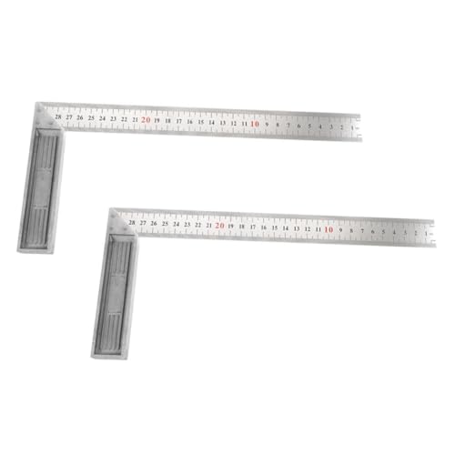jojofuny 2 Stück Edelstahl Winkelmaß Verstärktes Holzhandwerker Winkelmessgerät Präzise Winkelmessung Robustes Schneidelineal für Schreiner und Tischler jojofuny 2 Stück Edelstahl Winkelmaß Verstärktes Holzhandwerker Winkelmessgerät Präzise Winkelmessung Robustes Schneidelineal für Schreiner und Tischler von jojofuny