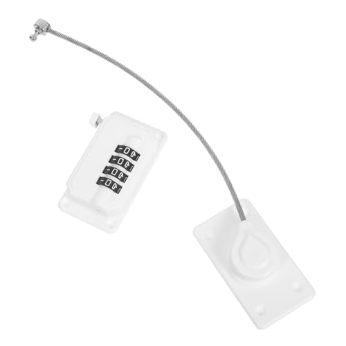 jojofuny 2 Stück Fenster Kühlschrank-kindersicherung Verstellbarer Selbstklebender Metall-drahtverschluss Kindersicherer Schiebefenster Gefrierschrank-mehrzweckverschluss für Schränke von jojofuny